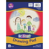 U-Create ArtStreet Drawing Paper Pad, 9"X12", Pack of 36