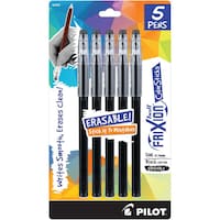 Picture of Pilot Pen Pilot FriXion Ball Color Sticks Erasable Gel Pens, Black, Pack of 5