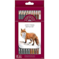Picture of Fantasia Artist Pencil Sets, Earth Tones, Pack of 10