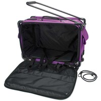 Tutto Machine On Wheels Case, Purple, 23"x 15"x12"
