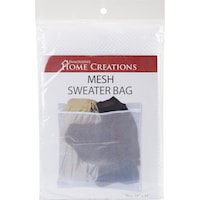 Innovative Home Creations Mesh Sweater Wash Bag, White, 24" x 24"