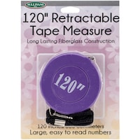 Picture of Sullivans Retractable Tape Measure, 120", Purple
