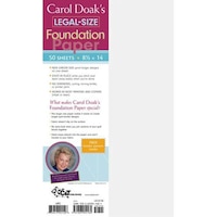 Picture of C&T Publishing Carol Doak's, Legal-Size Foundation Paper