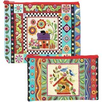 C&T Publishing Colorful Creatures Eco Pouch Set, Pack of 2