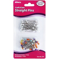 Allary Straight Pins Combo, Pack of 100