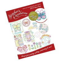 Picture of Stitcher's Revolution Flower Power Iron-On Transfer Pattern for Embroidery