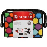 Picture of Singer Notions Sewing Basket, Bright Dots, 7.25" x 3.5" x 5"