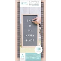 Picture of DCWV Framed Letterboard, 10x20inch - Natural with Gray Insert
