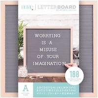 Picture of DCWV Framed Letterboard, 16x16inch - Natural with Gray Insert