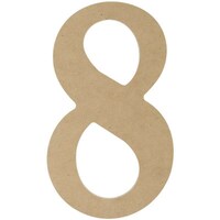 Picture of MPI Classic Font Wooden Number, 9.5inch - 8