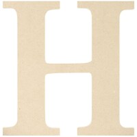 Picture of MPI Classic Font Wooden Letter, 9.5inch - H