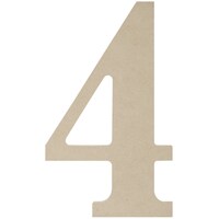 Picture of MPI Classic Font Wooden Number, 9.5inch - 4
