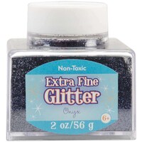 Sulyn Non Toxic Extra Fine Glitter, Onyx, 56gram