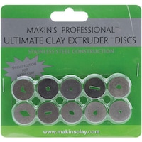Makin's Professional Stainless Steel Ultimate Clay Extruder Discs, 35100