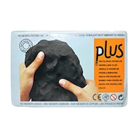 Plus Natural Self-Hardening Clay, 2.2lb, Black