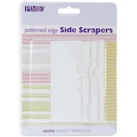 Picture of Patterned Edge Plastic Side Scraper Set, Pack of 4