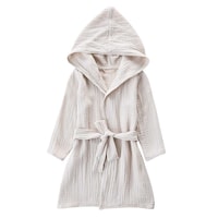 Tado Muslin Organic Cotton Toddler Bathrobe, Soft & Breathable Robe
