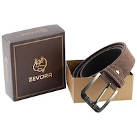 Picture of Zevora Men  Pu Formal Belt, Brown