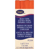 Picture of Wrights Double Fold Bias Tape, .5"X3yd, Orange Peel
