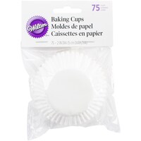 Picture of Standard Baking Cups, White, Pack of 75