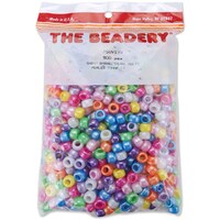 Picture of Beadery Pony Beads, 6mmX9mm, Pack of 900