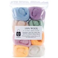 Picture of Wistyria Editions Wool Roving, 12 Inch, .25oz, Pack of 8