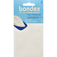 Picture of Bondex Iron-On Mending Fabric, 6.5"X14"inches, White