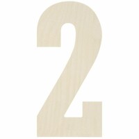 Picture of MPI Baltic Birch Collegiate Font Letters & Numbers, 13"-2