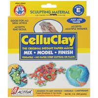 Activa-CelluClay Instant Paper-Mache, 1lb, Gray