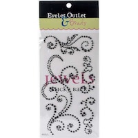 Picture of Eyelet Outlet Bling Self-Adhesive Pearl Swirls, Pack of 468, Black