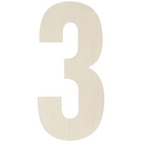 MPI Baltic Birch Collegiate Font Letters & Numbers, 13.5"-3