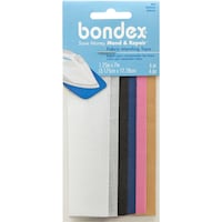 Picture of Bondex Iron-On Mending Tape, 7"X1-1/4"inches, Pack of 6 - Multicolor