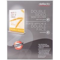 Picture of Deflecto Anti-Glare Acrylic Sign Holder, Stand-Up Clear Matte, 8.5"X11"inch