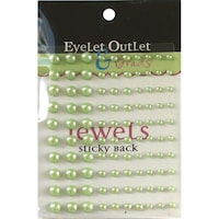 Picture of Eyelet Outlet Bling Self-Adhesive Pearls Multi-Size, Pack of 100 -Green