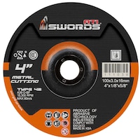 ATI Swords Metal Cutting Disc, 4 Inch, 100x3.0x16mm
