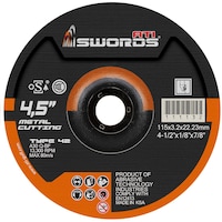 ATI Swords Metal Cutting Disc, 4.5 Inch, 115x3.2x22.23