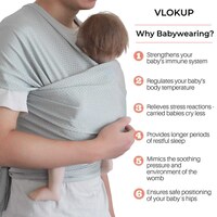Vlokup Breathable Baby Wrap Sling Carrier for Newborn