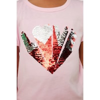 Trendyol Sequin Embroidered Girl Knitted T-Shirt