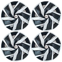 Picture of Prigan Wheel Cover For Universal Car, Eagle Reverse, Silver & Black, Set of 4