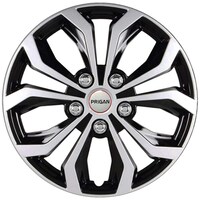 Picture of Prigan Wheel Cover For Universal Car, Silver & Black, Set of 4