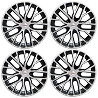 Picture of Prigan Wheel Cover For Universal Car, Black & Silver, Set of 4