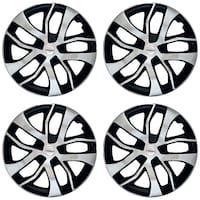 Picture of Prigan Wheel Cover For Universal Car, Terrano DC, Black & Silver, Set of 4