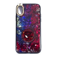 Picture of HiPhone Crystal Pop Socket Case for iPhone XS, Red