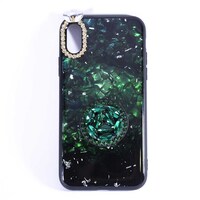 Picture of HiPhone Crystal Pop Socket Case for iPhone XS, Green