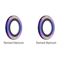 Devia Gemstone Lens Protector for iPhone 13, Flamed Titanium