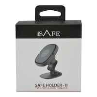 iSafe Magnetic Dashboard Car Holder, Black, C33