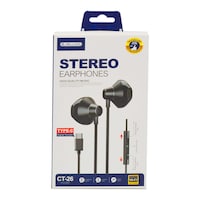 Jellico Type-C Stereo Earphones, Black, CT-26