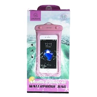 Usams Universal Waterproof Phone Bag, Pink