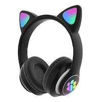 HiPhone Cat Ear Style Over Ear Music Headset, Black, STN-28