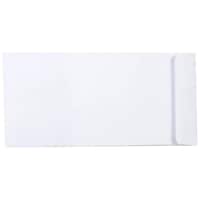Abha Print Flat Paper Envelopes, White, Pack of 50